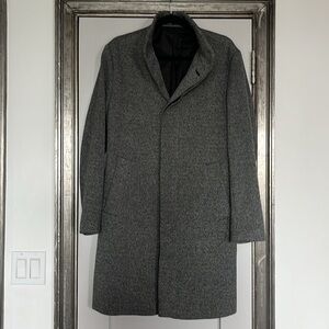 Zara Men's Grey Pea Coat
